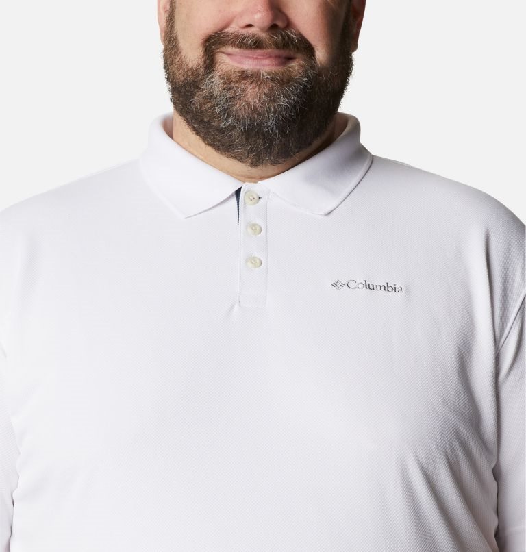 Tricouri Polo Columbia Utilizer Barbati Albi | Plus Size OW9Z018SQ